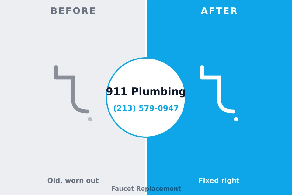 Before and after: plumbing repair Naval Academy, MD